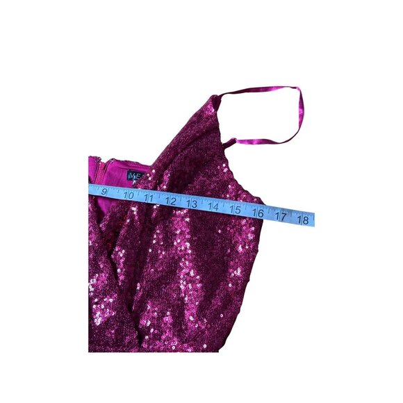 Venus Womens Sequin Romper V-Neck Spaghetti Strap Size L Sparkly Glam Party NEW - Picture 7 of 14